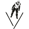Лыжник прыгун с трамплина 