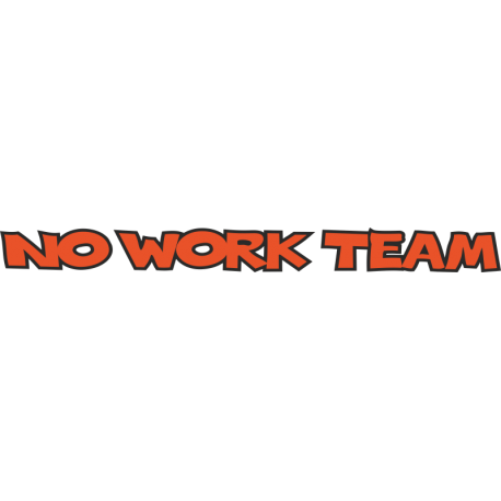 No Work Team оранжевая