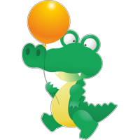 Крокодил с шариком