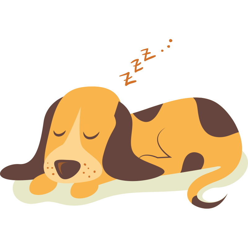 Термонаклейка Собака спит, термоперенос на ткань - купить аппликацию,  принт, термотрансфер, термоперенос на футболку и на одежду