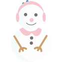 Снеговик в наушниках
