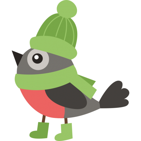 Птица в зеленой шапке и в зеленом шарфе