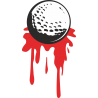 Теннисный шарик с кровью