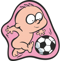 Мальчик в утробе матери играет в футбол