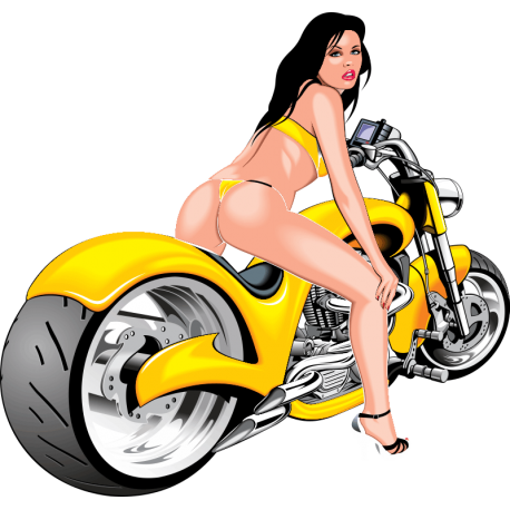 Девчонка на мотоцикле