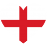 Сердце Флаг Англии (Английский Флаг в форме сердца)